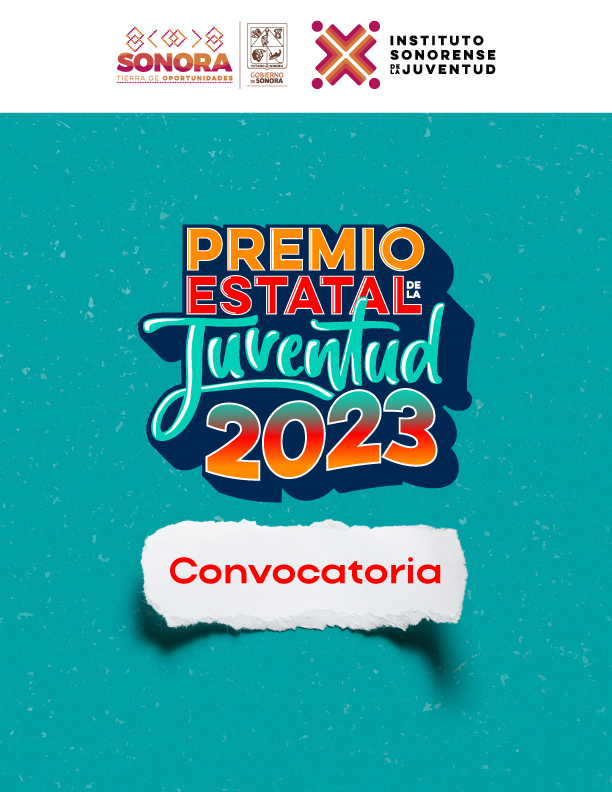 Instituto Sonorense de la Juventud Convocatoria Premio Estatal de la